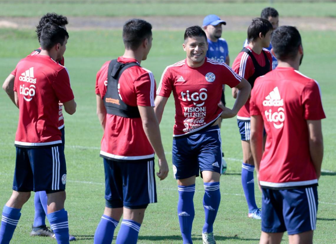 Imagen Imagen del entrenamiento de Paraguay.