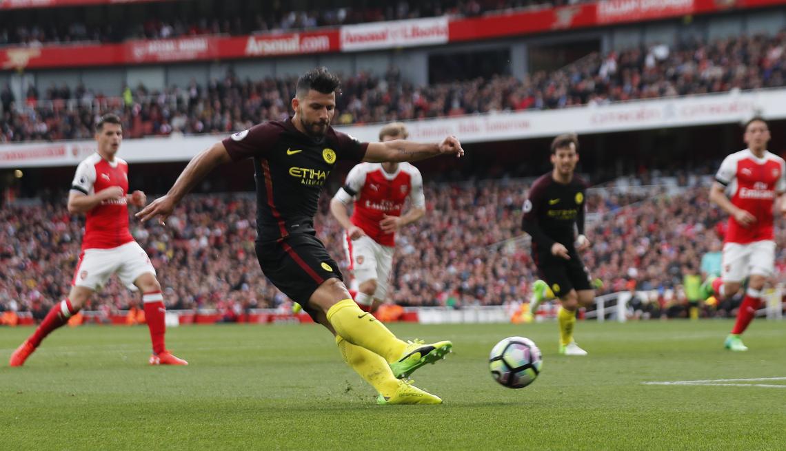 Imagen Kun Aguero: 8 goles en sus últimos 8 partidos y 26 en la temporada en el City.