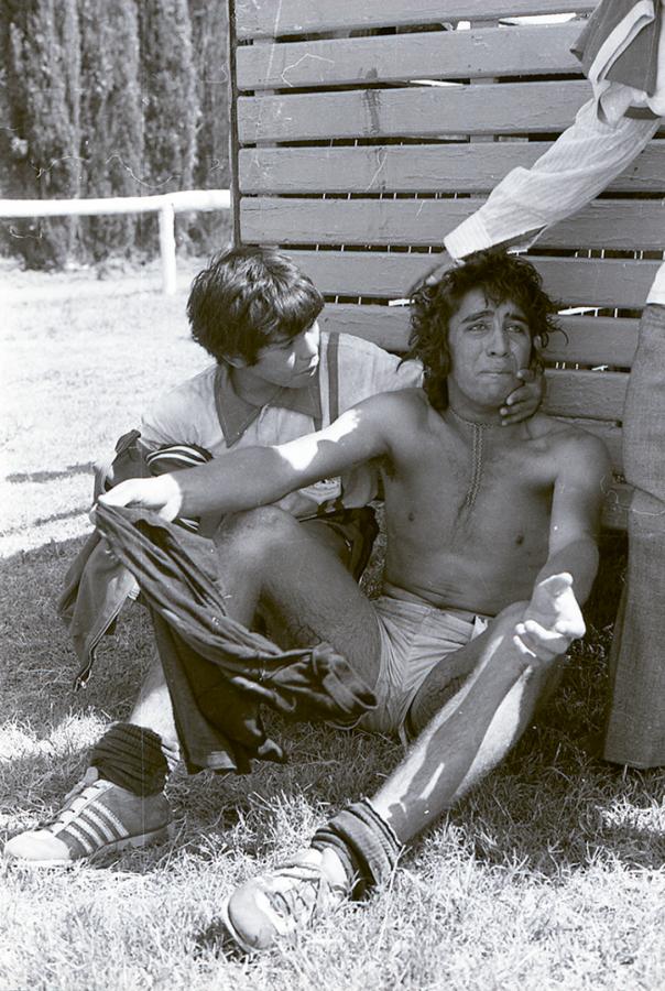 Imagen Maradona se conmueve por el llanto de Alberto Pacheco, de Corrientes, que había perdido contra Entre Ríos.