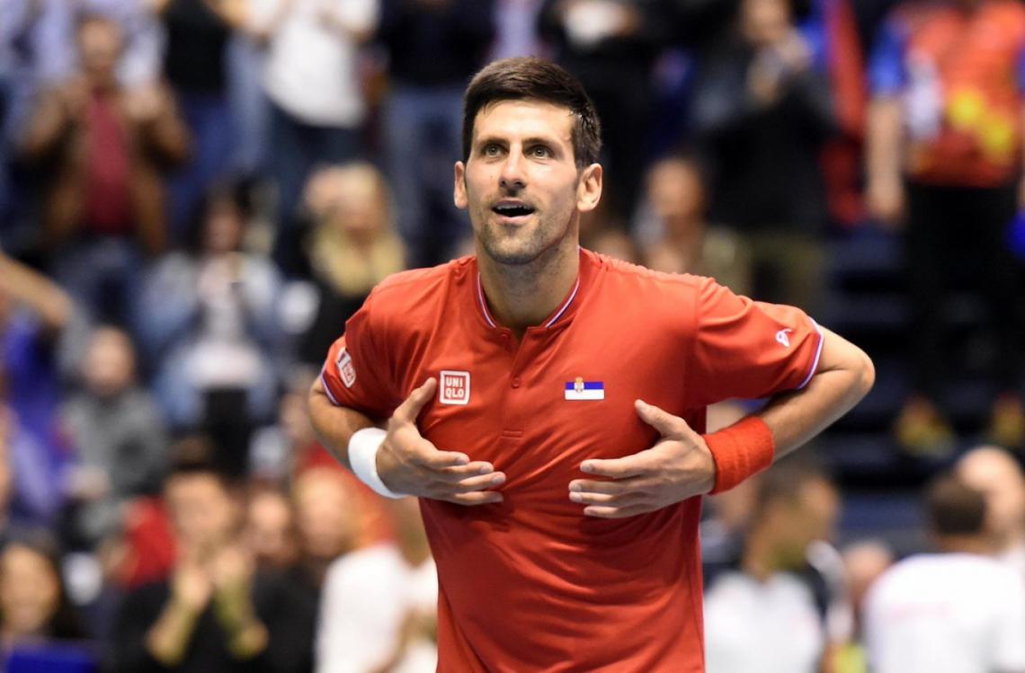 Imagen Djokovic le dio el primer punto a Serbia.