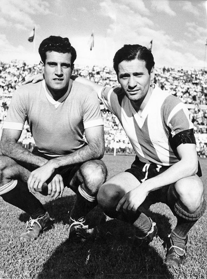 Imagen Con el Pardo Abbadie, delantero de la selección uruguaya.