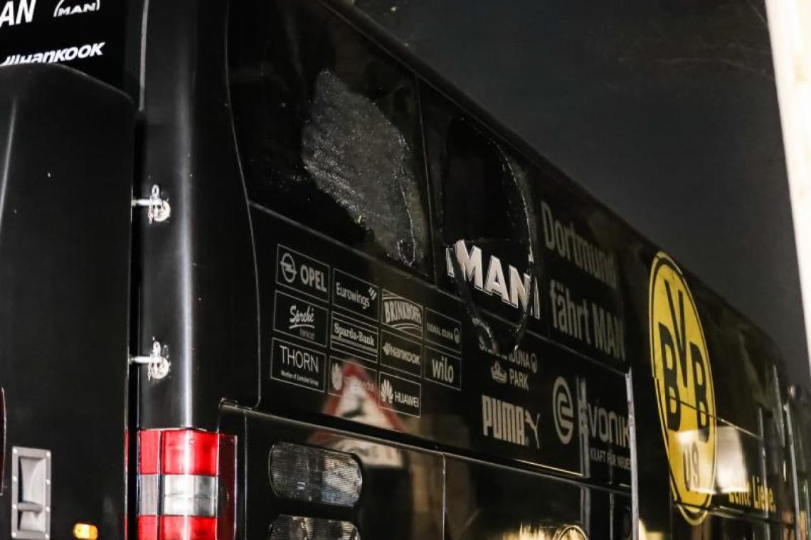 Imagen Así quedó el micro del Dortmund.