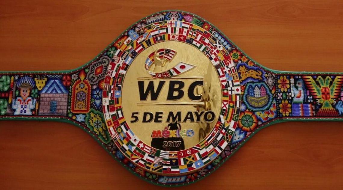 Imagen El cinturón que se disputarán Chávez y el Canelo.