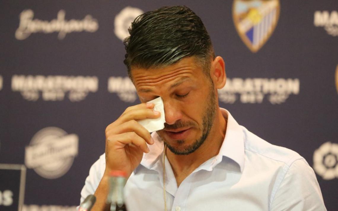 Imagen Demichelis se emocionó durante la conferencia de prensa.