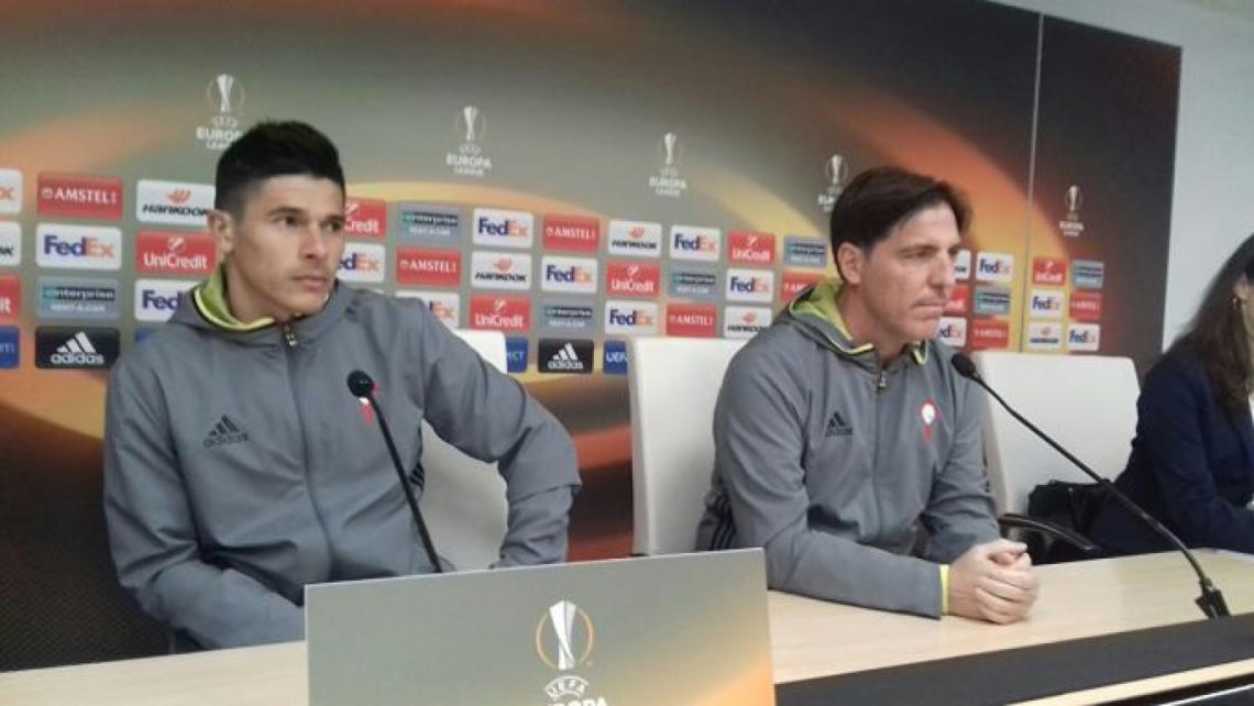 Imagen Berizzo y Roncaglia, juntos en una conferencia.