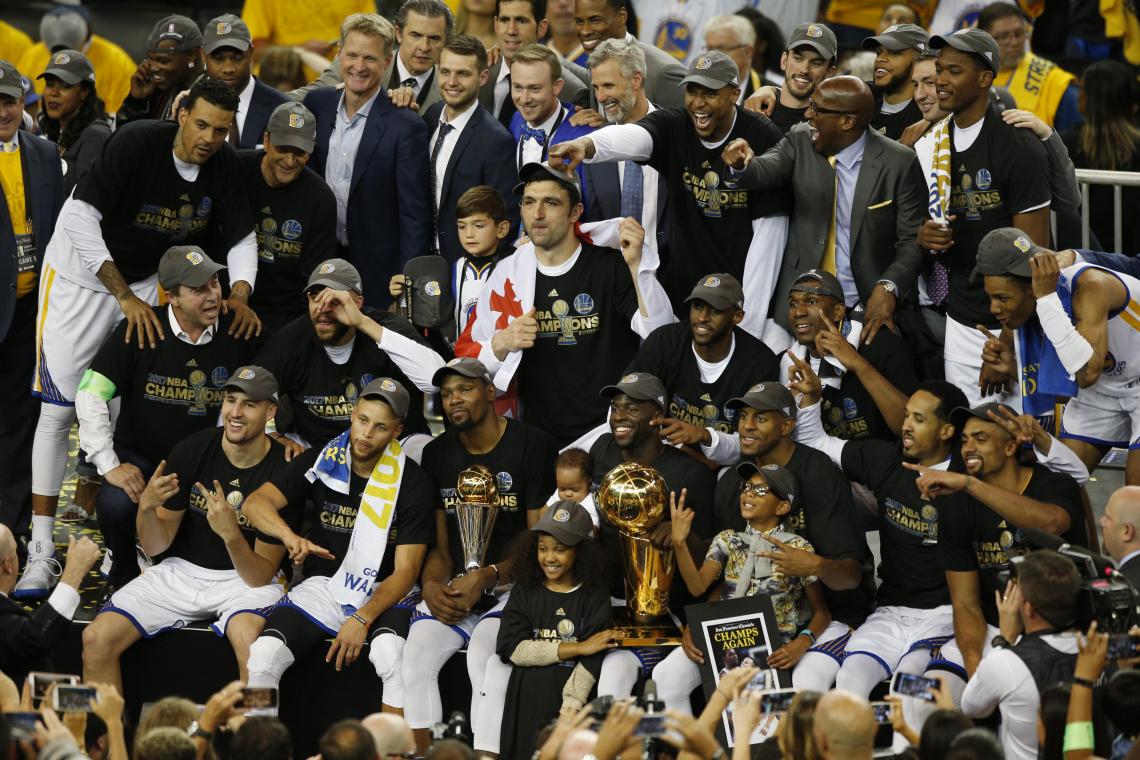 Imagen Los Warriors, en pleno festejo la temporada pasada