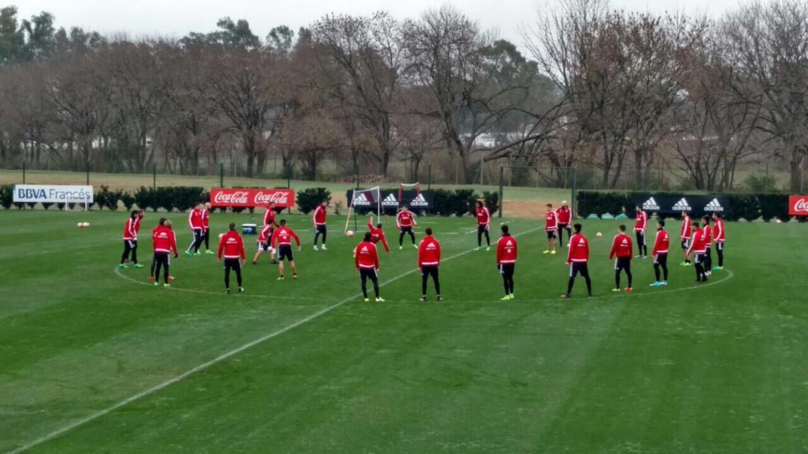 Imagen Imagen de la páctica de hoy de River.
