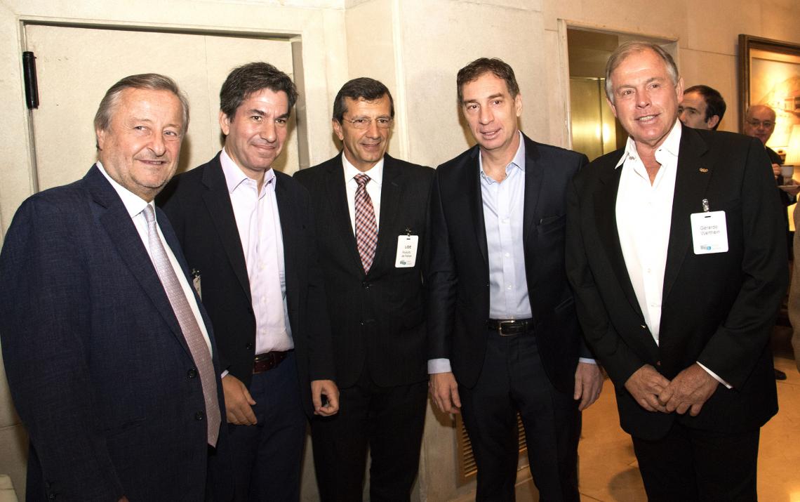 Imagen Algunos de los participantes: Cristiano Rattazzi, Andy Freire, Rodolfo De Felipe, Diego Santilli y Gerardo Werthein, presidente del Comité Olímpico Argentino.