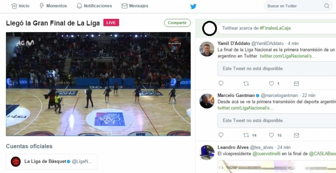 Primera transmisión en vivo del deporte argentino en Twitter | El Gráfico