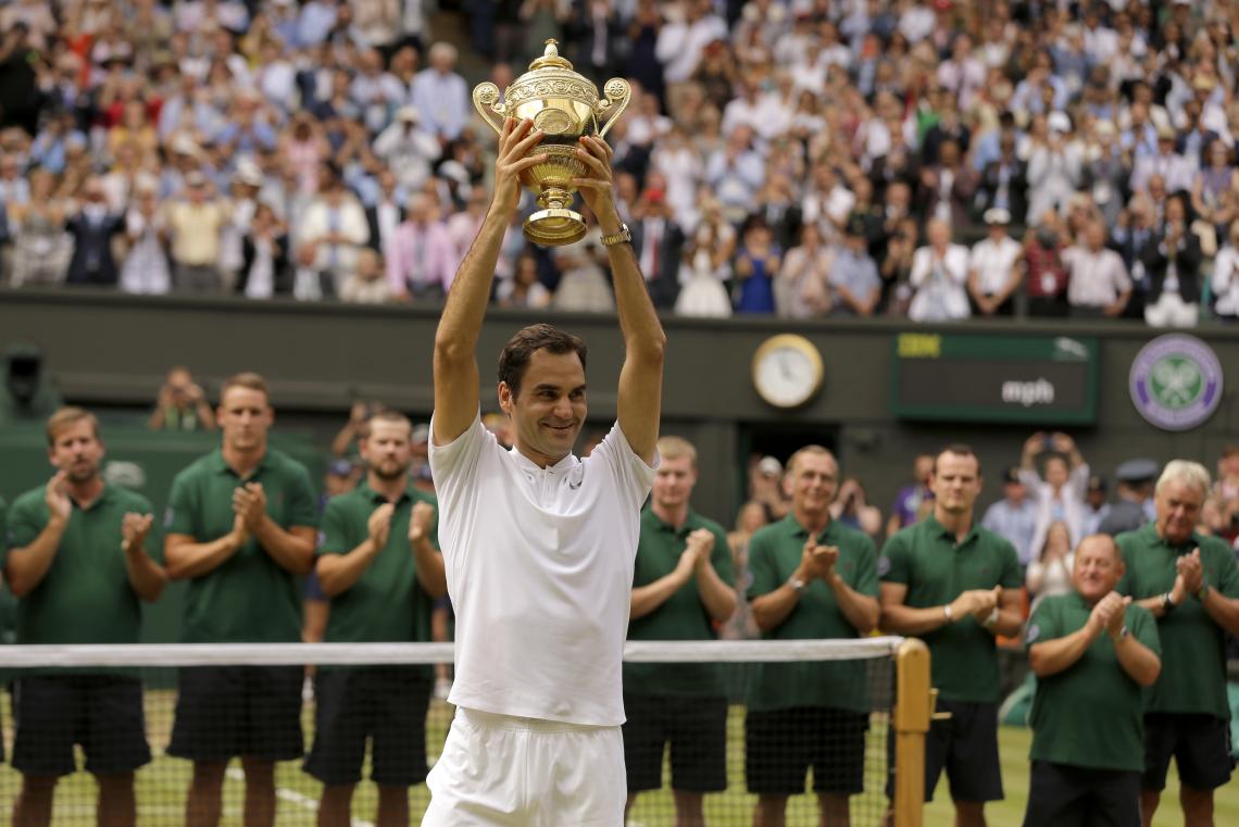 Federer campeón de Wimbledon por octava vez El Gráfico