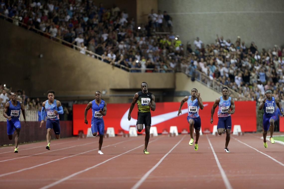 Bolt gana los 100 en su última carrera de la Liga Diamante El Gráfico