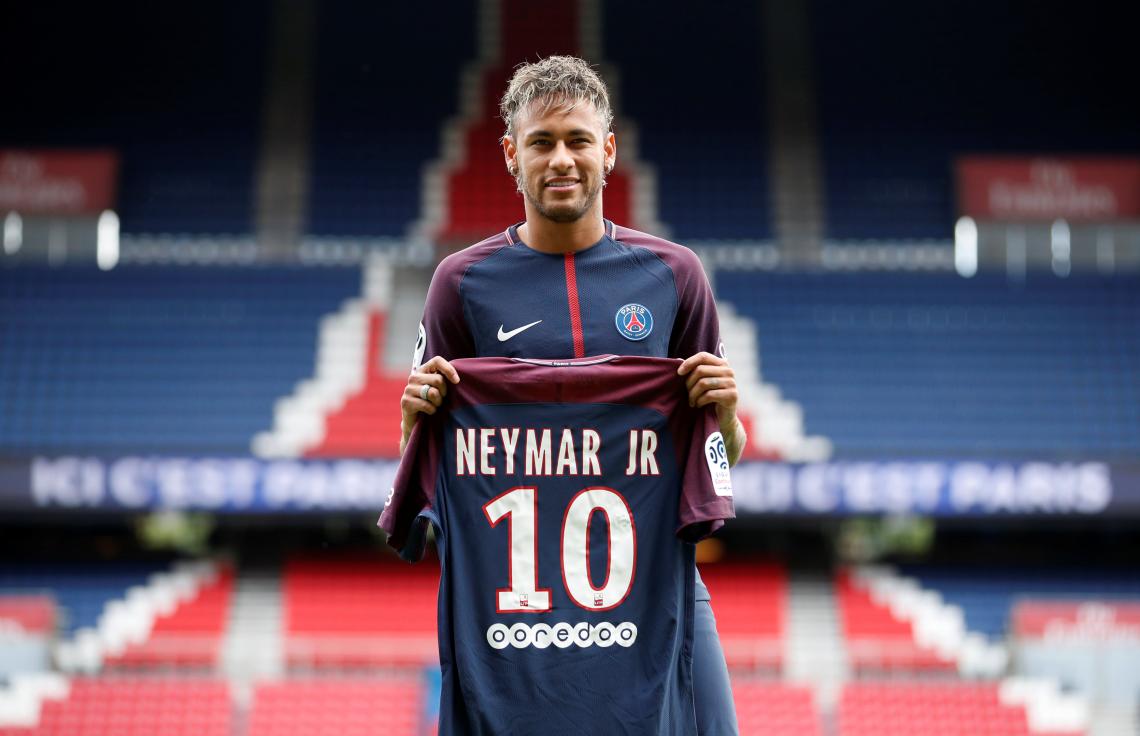Imagen Neymar, durante su presentación oficial.