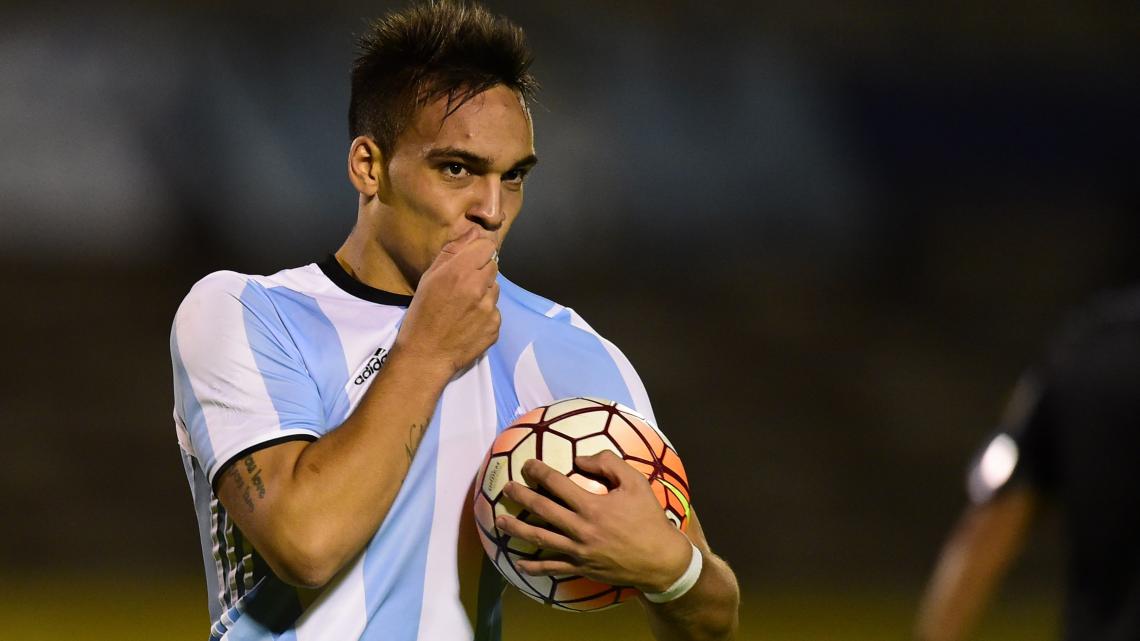 Imagen Lautaro brilló con la camiseta de la Selección.