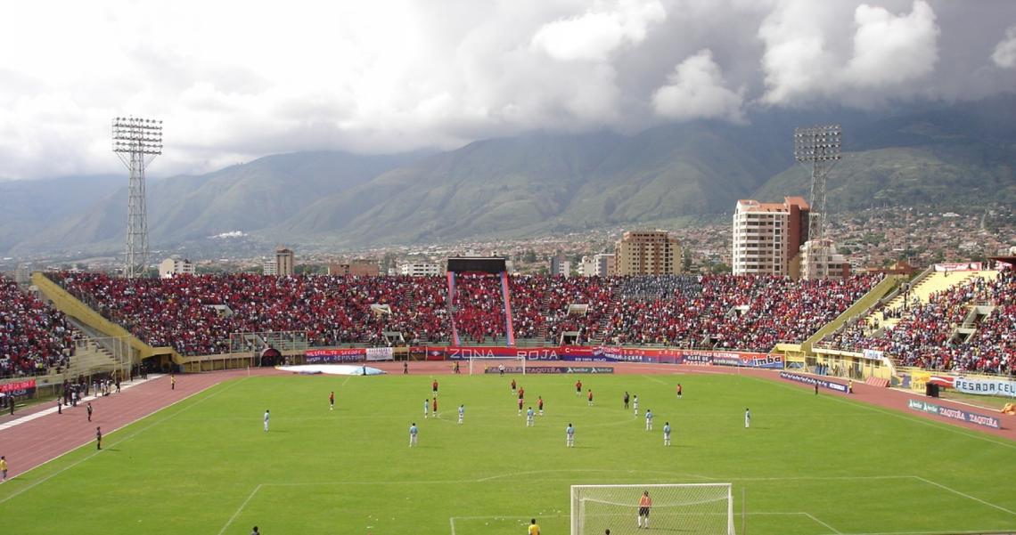 Imagen El Estadio Félix Capriles, donde Jorge Wilstermann quiere hacer de local.