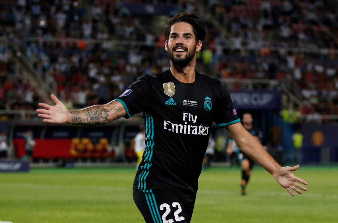Imagen Isco, festejando su gol ante el Manchester.