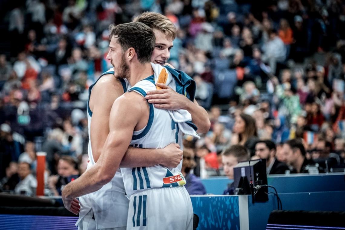 Imagen Doncic y Dragic, las figuras de Eslovenia.