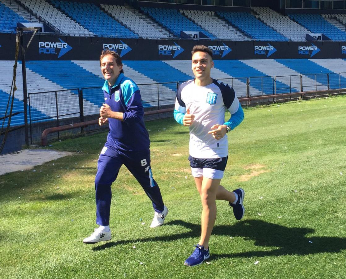 Imagen Lautaro, trotando en el Cilindro.