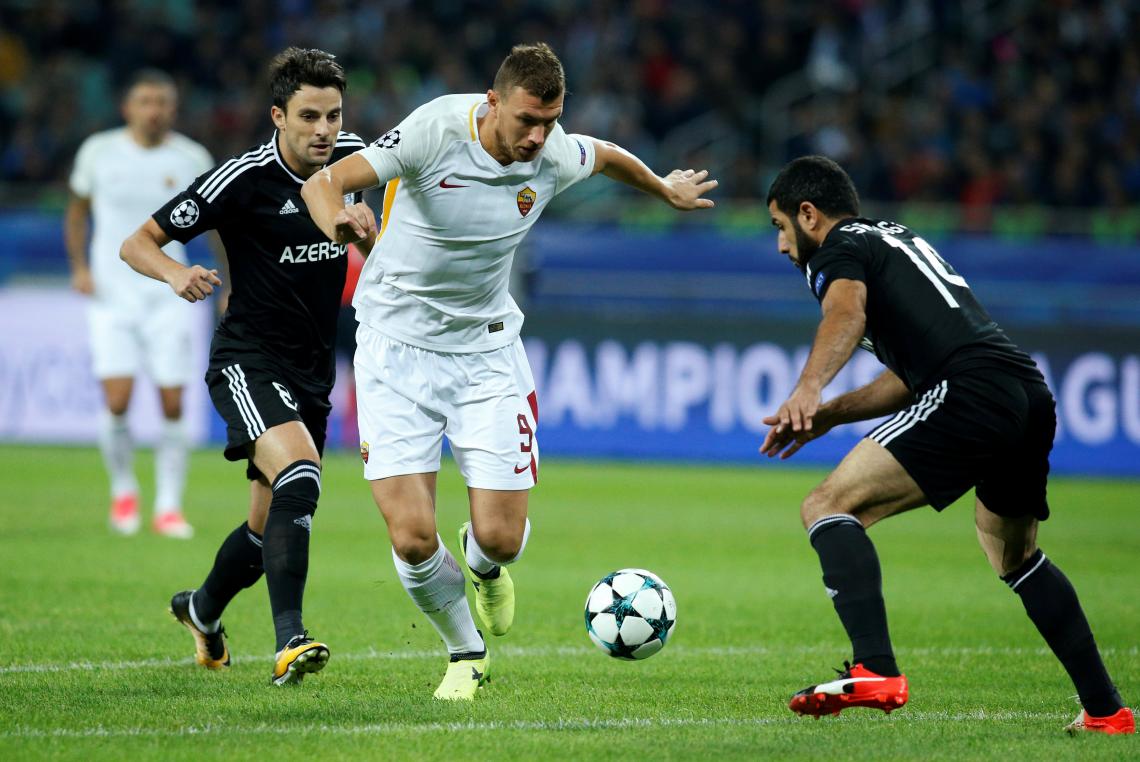 Imagen Dzeko, el goleador de la Roma.