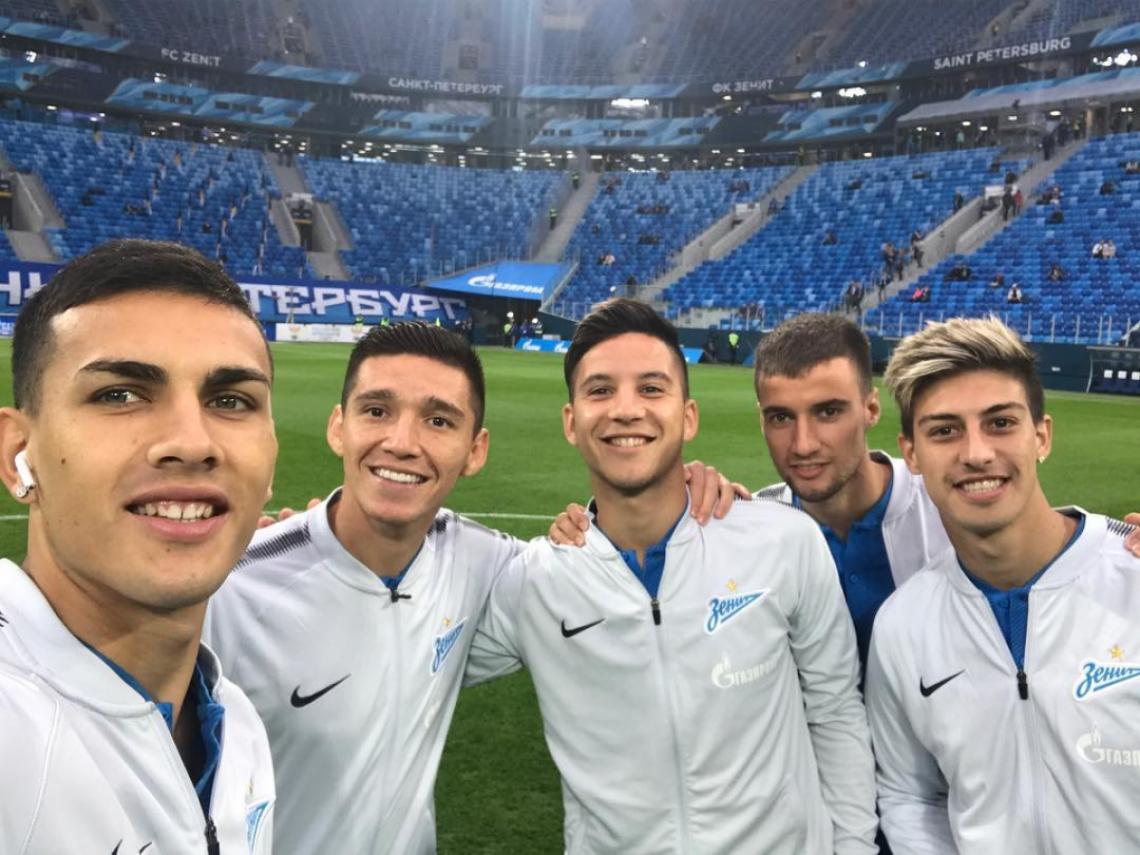 Los 5 argentinos, titulares al mismo tiempo por primera vez en el Zenit.