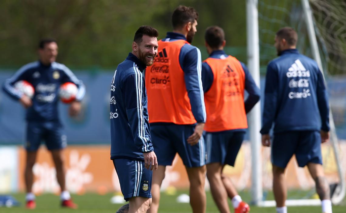 Imagen Messi, durante una práctica.
