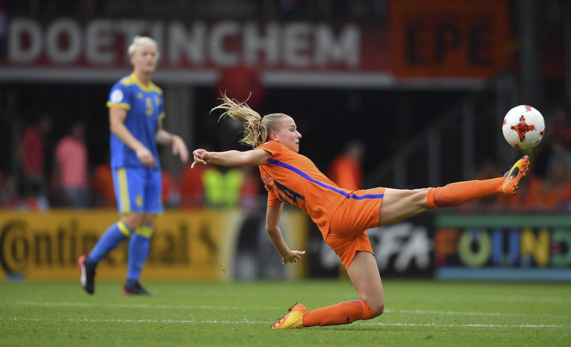 El esfuerzo descomunal de Jackie Groenen, el alma de Holanda.