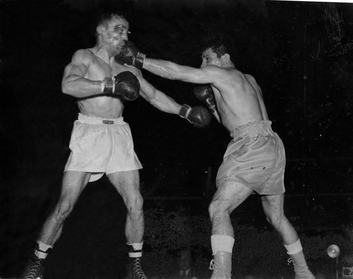 Imagen En la pelea de 1953 estuvo en juego el título argentino de los ligeros. Prada lo obtuvo con holgura.