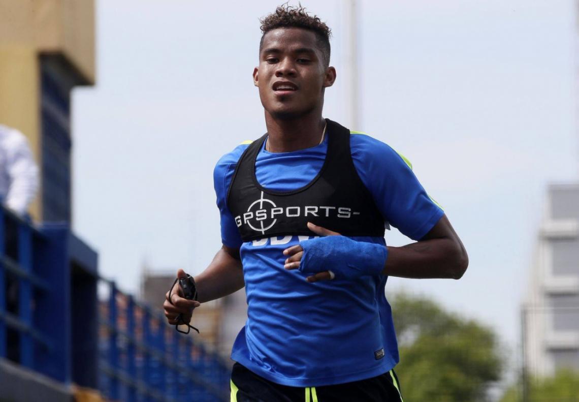Imagen Wilmar, entrenando con su vendaje.