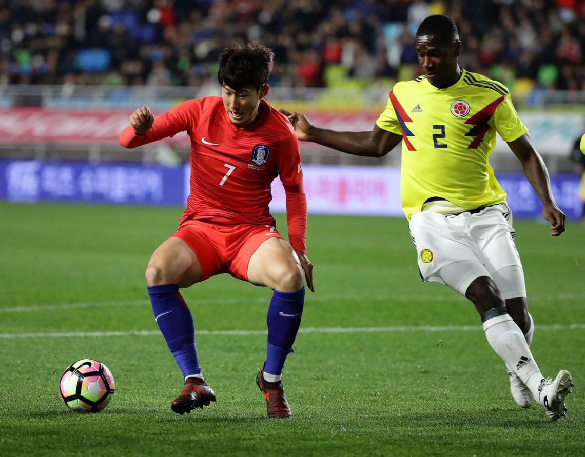 Imagen Zapata y Son, los goleadores del partido.