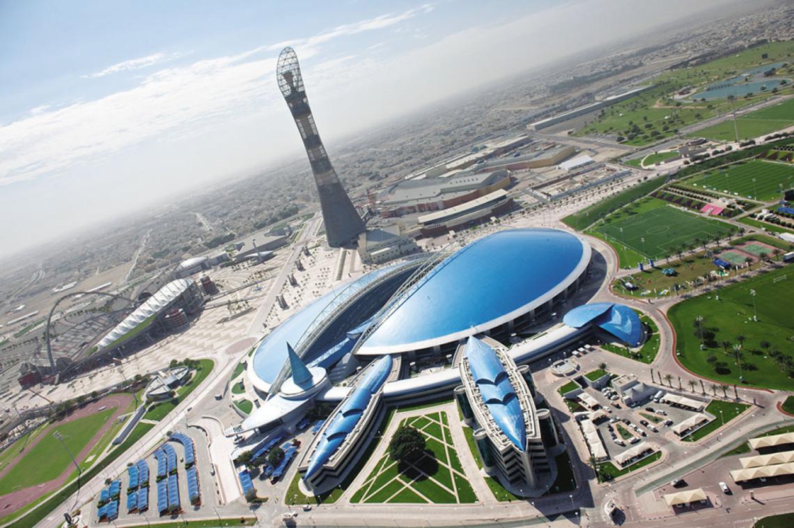 Aspetar es parte de la futurista Aspire Zone, en Doha.