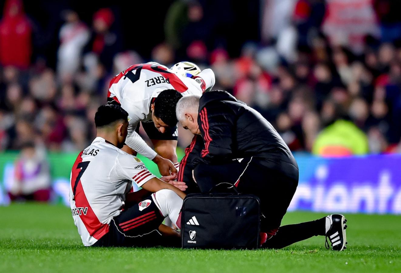 Imagen Maxi Salas, afuera por tres semanas debido a su esguince de rodilla.
