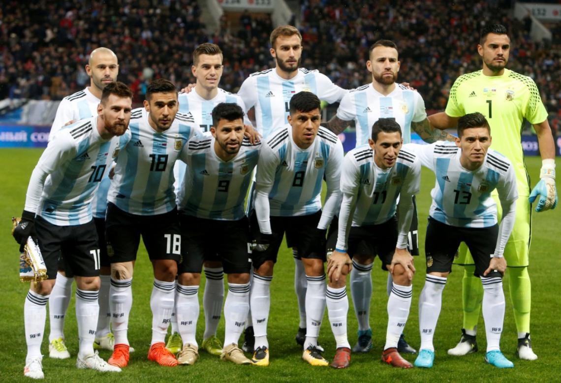 Imagen La formación de Argentina en el amistoso ante Rusia.