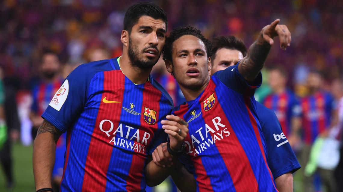 Imagen Suárez y Neymar, juntos en Barcelona.