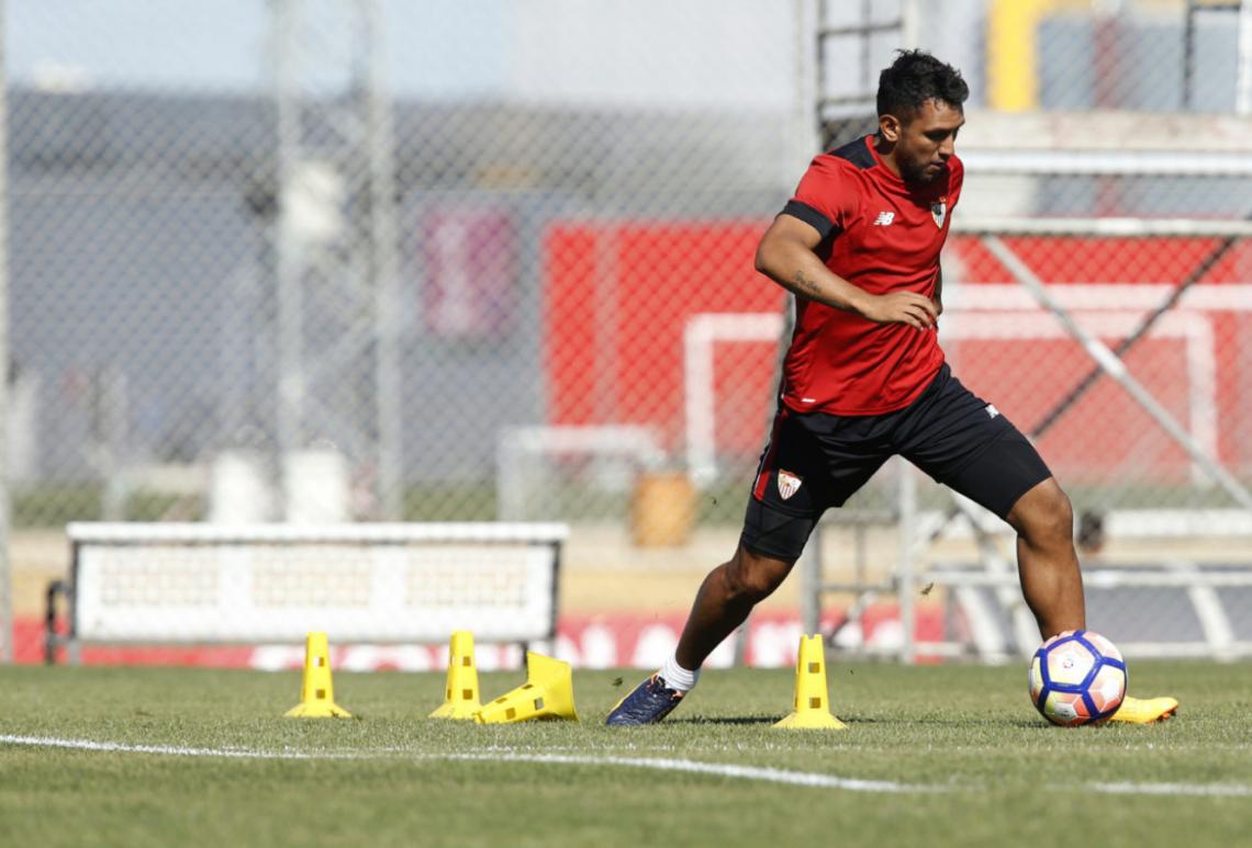 Imagen Montoya, durante una práctica en Sevilla.