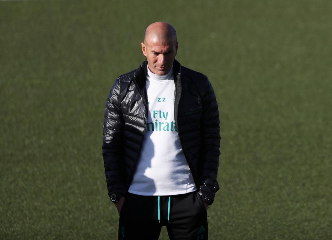 Imagen Zizou, durante la práctica.