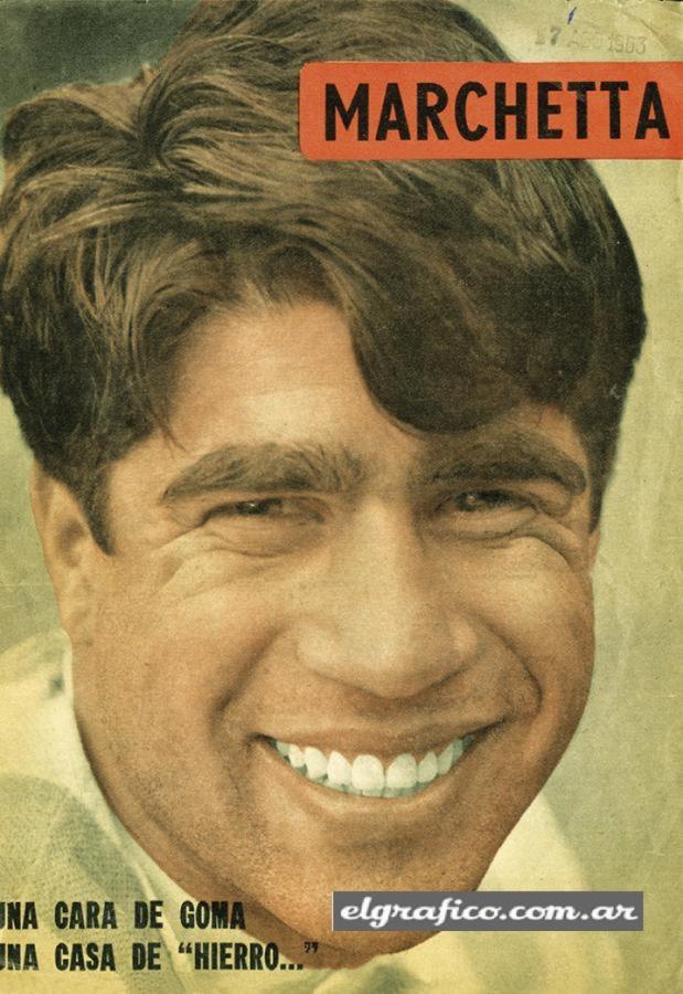 Imagen La nota de esos años: "Una cara de goma" hace referencia a su sonrisa permanente.