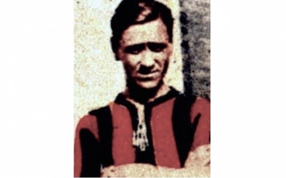 Luis Gaddi, defensor titular en San Lorenzo en los primeros torneos de la era amateur.