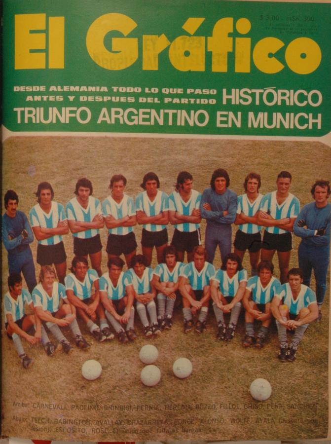 20 de febrero de 1973 Argentina le gana a Alemania El Gráfico