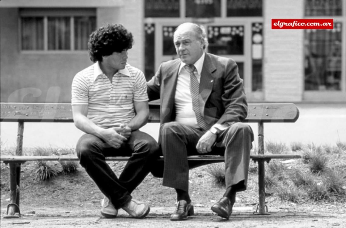 Imagen 1980. Un encuentro memorable con Maradona propiciado por el Gráfico.