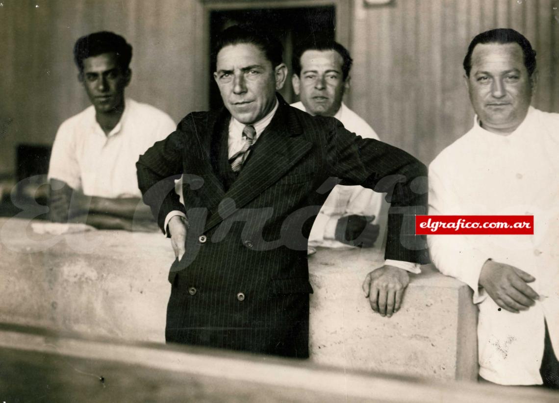 Atilio Baladini en las instalaciones del club Newells.