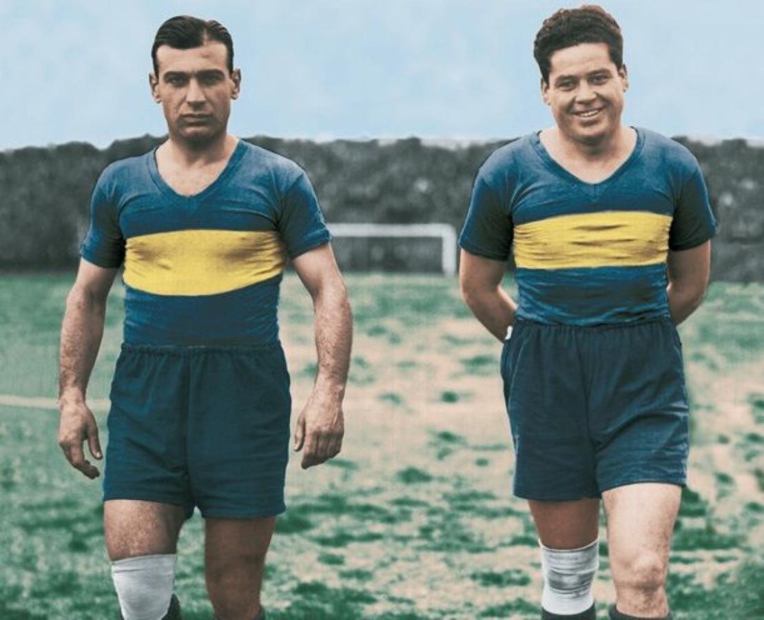 Imagen Francisco Varallo y Roberto Cherro los grandes ídolo xeneizes de los años 30.