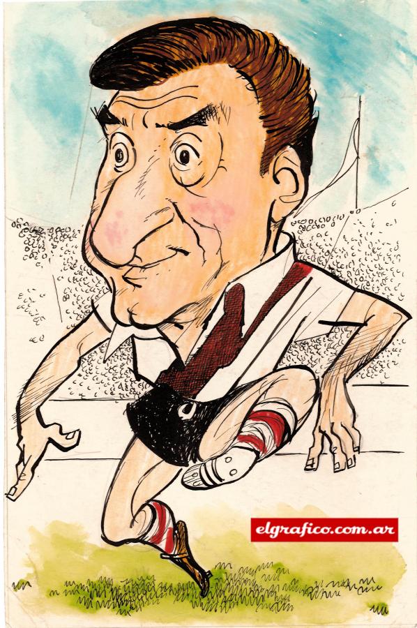Por la facha Néstor era el modelo ideal para cualquier caricaturista.