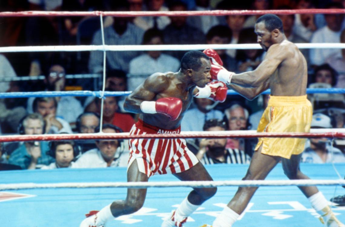 Imagen El 16 de Septiembre de 1981. Leonard le había dado una paliza a Hearns,  que venía invicto. 