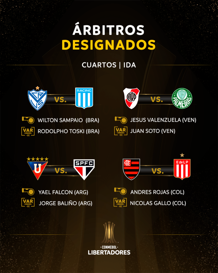 Imagen Los arbitros de la Copa Libertadores
