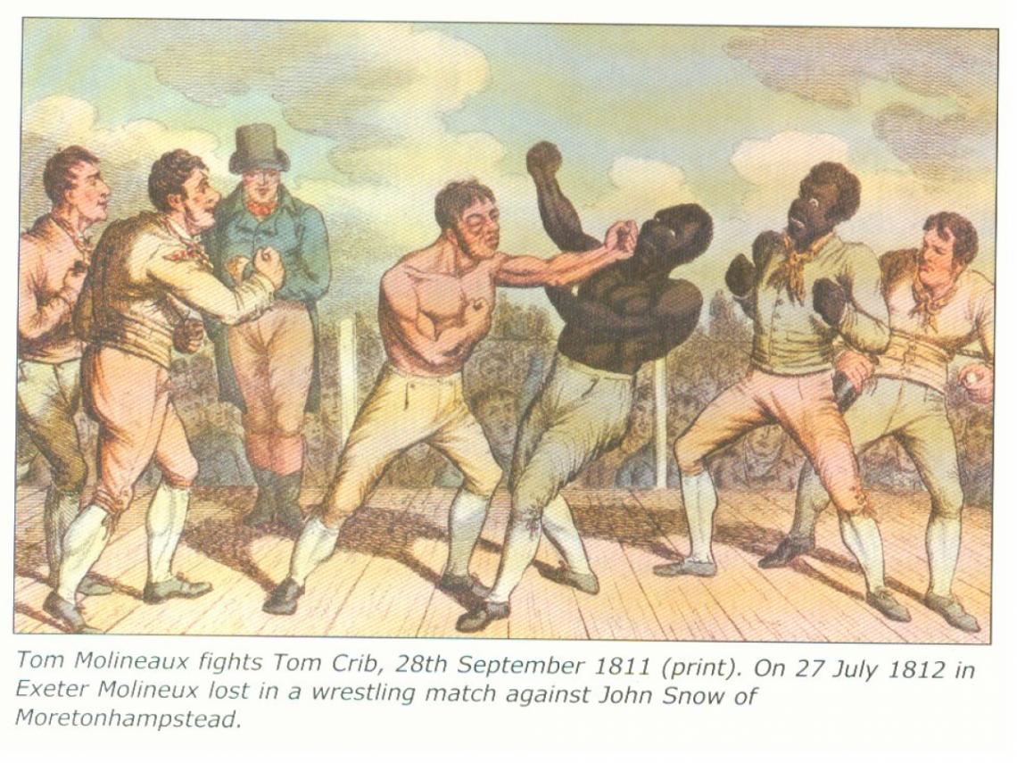 Imagen Molyneaux vs Cribb y la representación de una de sus dos peleas.