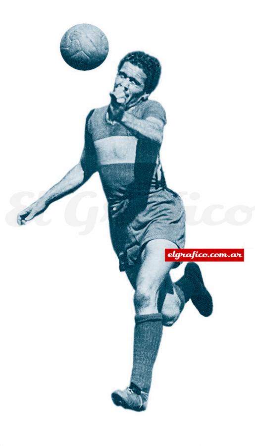 El "Tuerto" Montaño con la camiseta xeneize.
