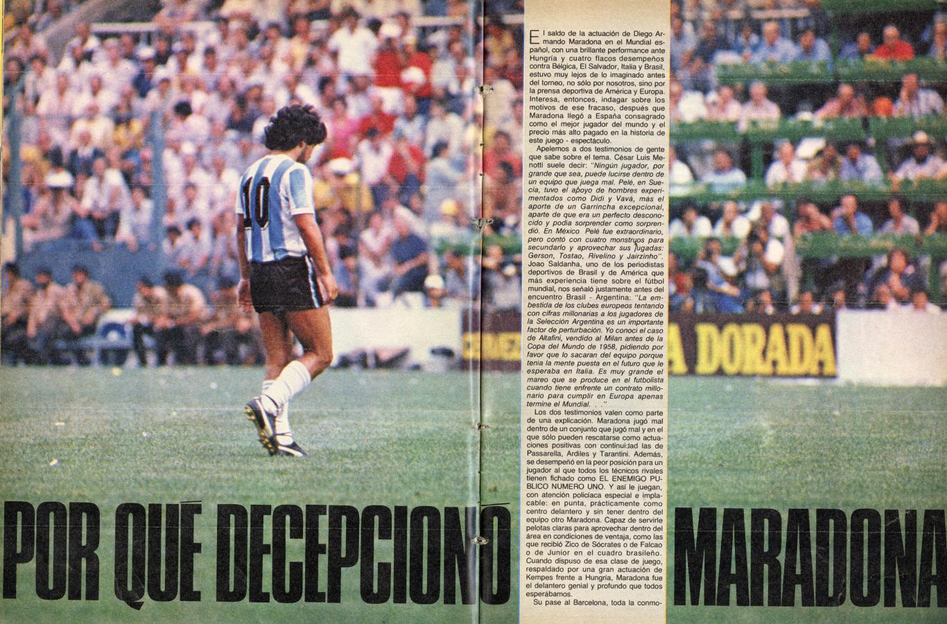 Imagen Por qué decepcionó Maradona, la columna de Juvenal.