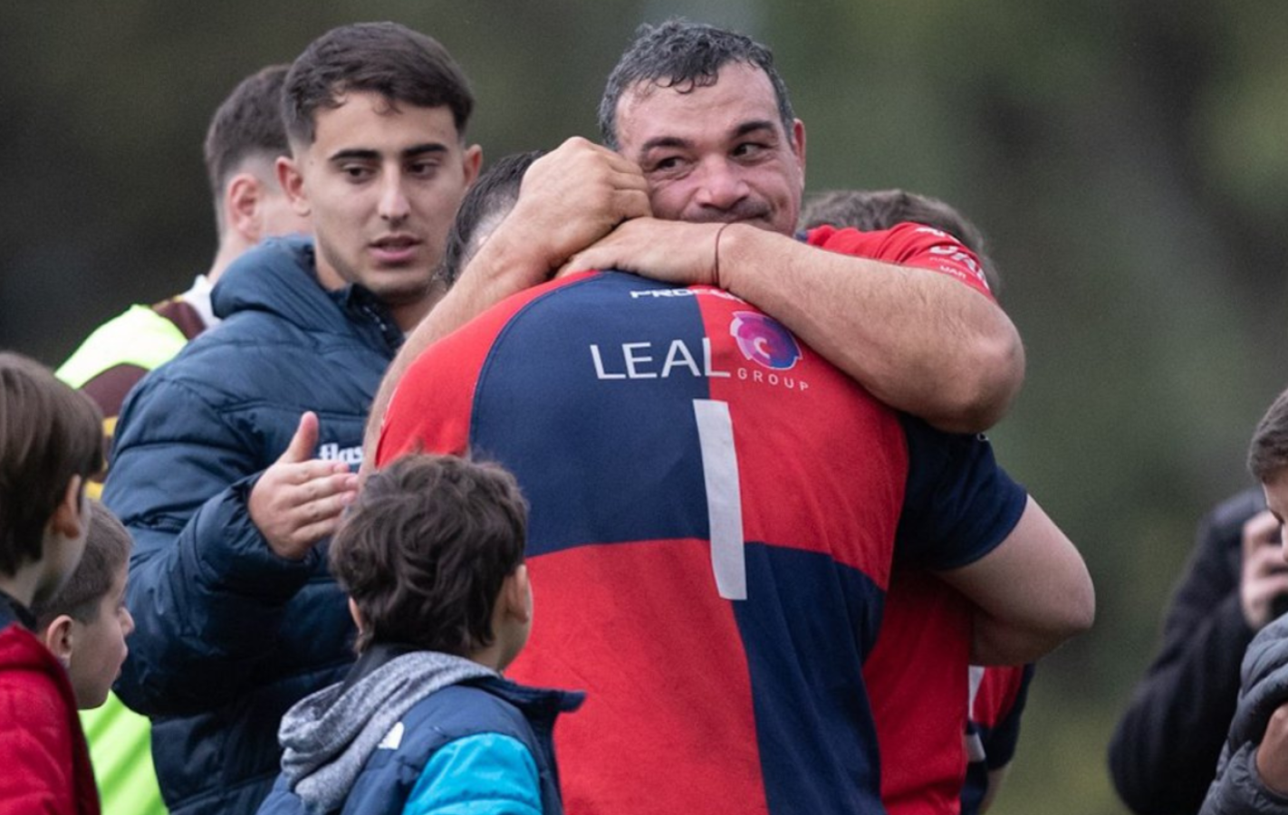 Imagen El ex capitán de Argentina, visiblemente emocionado. Foto: ESPN SCRUM