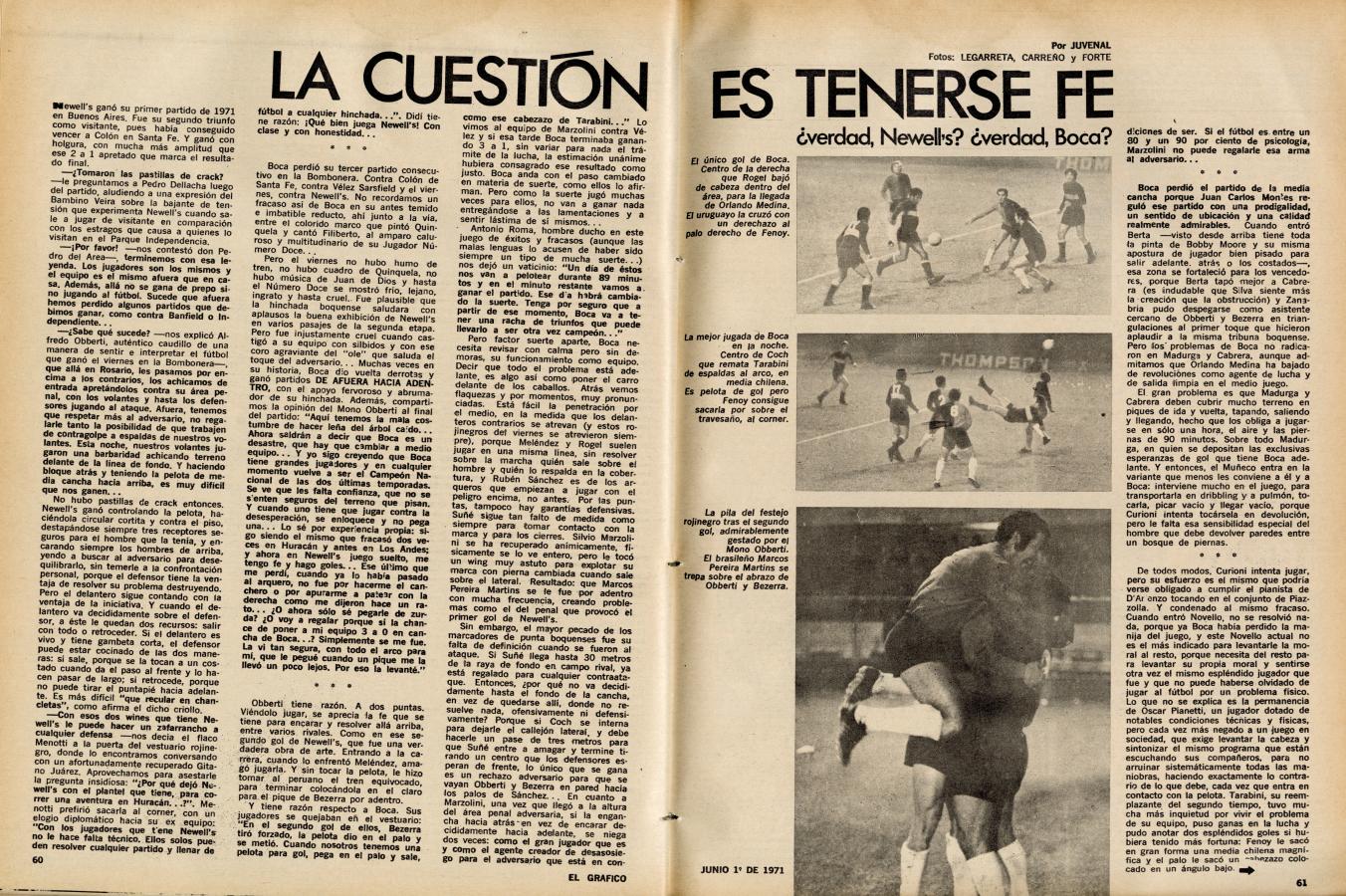 Imagen La crónica de Boca y Newell´s
