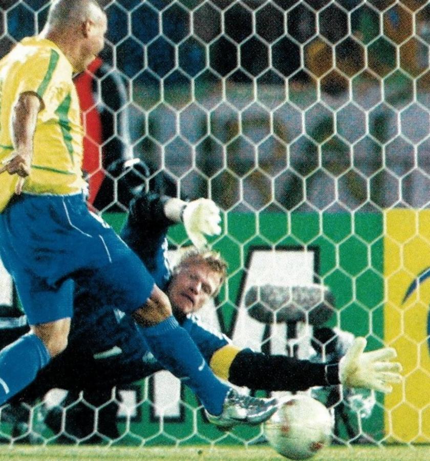 Imagen Gol en la final del Mundial 2002, contra Alemania, Oliver Kahn lo padeció en aquel partido.