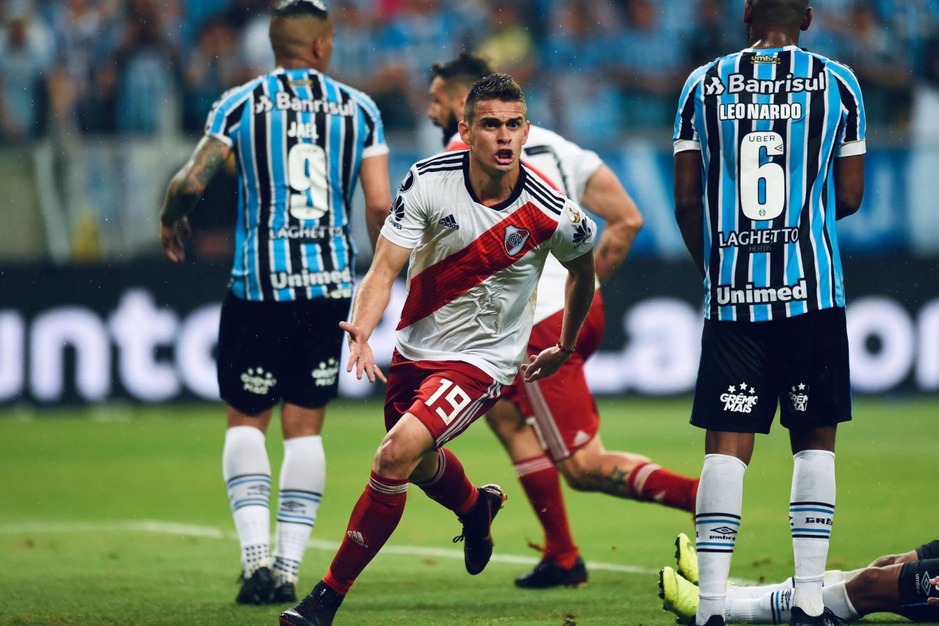 Imagen Santos Borré jugó en River entre 2017 y 2021 y obtuvo seis títulos.
